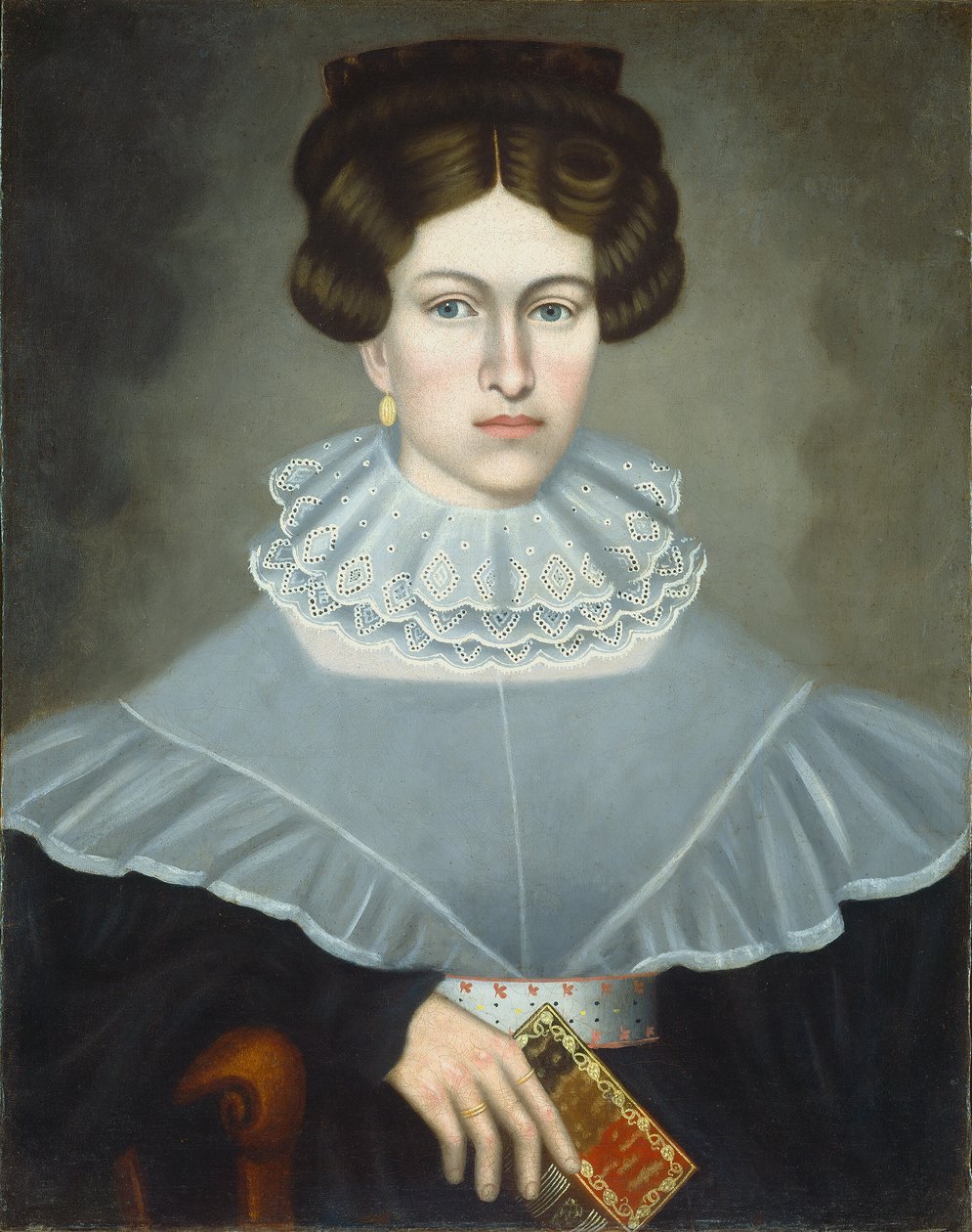 Mulher segurando um livro de Erastus Salisbury Field