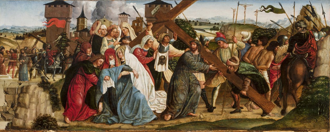 Cristo carregando a cruz, c.1500 de Ercole de Roberti