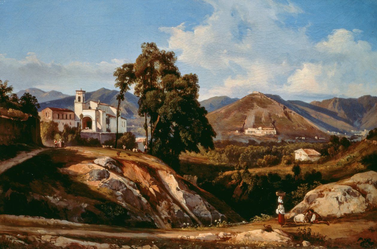 Jardins de Villa Reale em Nápoles de Ercole Gigante
