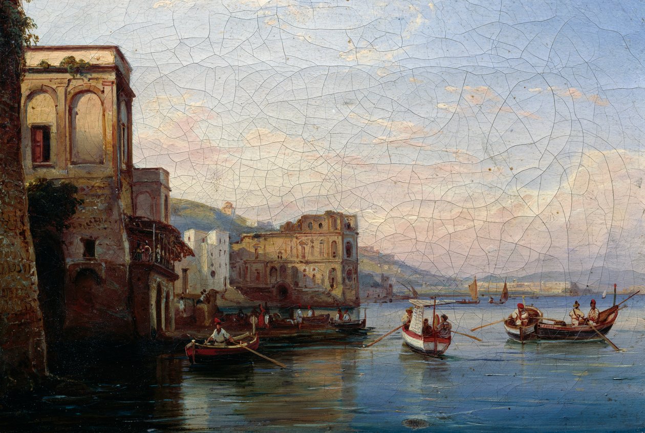 Posillipo, c.1850 (óleo sobre tela) de Ercole Gigante