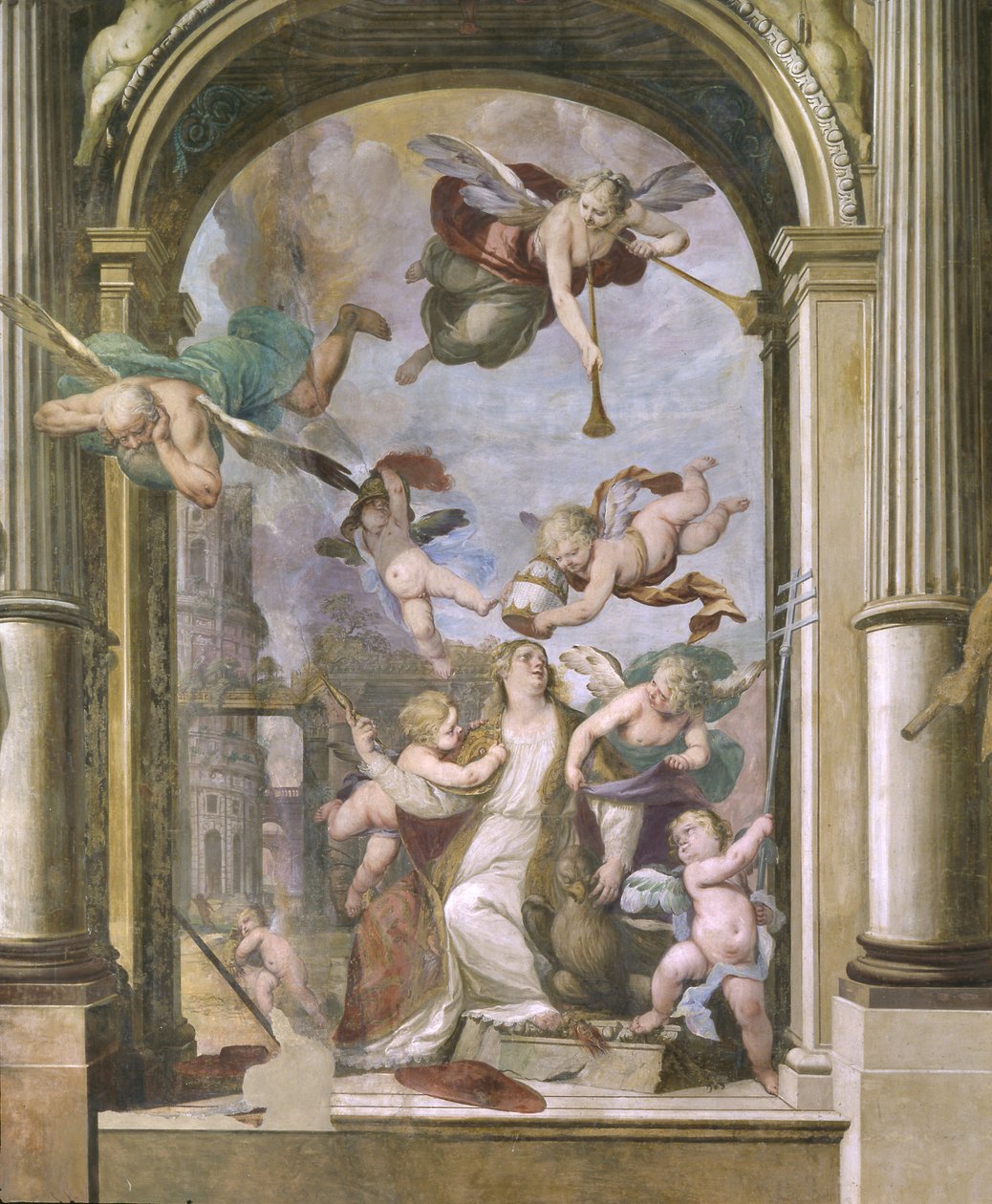 A coroação da Virgem Maria de Ercole Procaccini