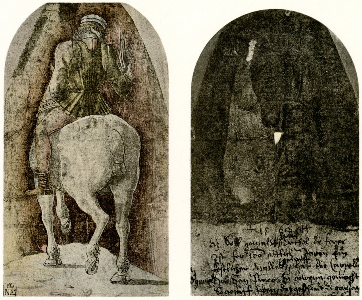 Figura equestre para a capela Garganelli em Bolonha de Ercole de Roberti