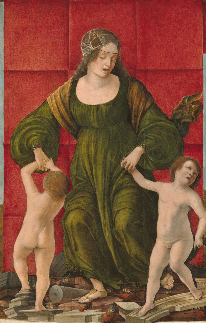 A esposa de Asdrúbal e seus filhos, c. 14901493. de Ercole de