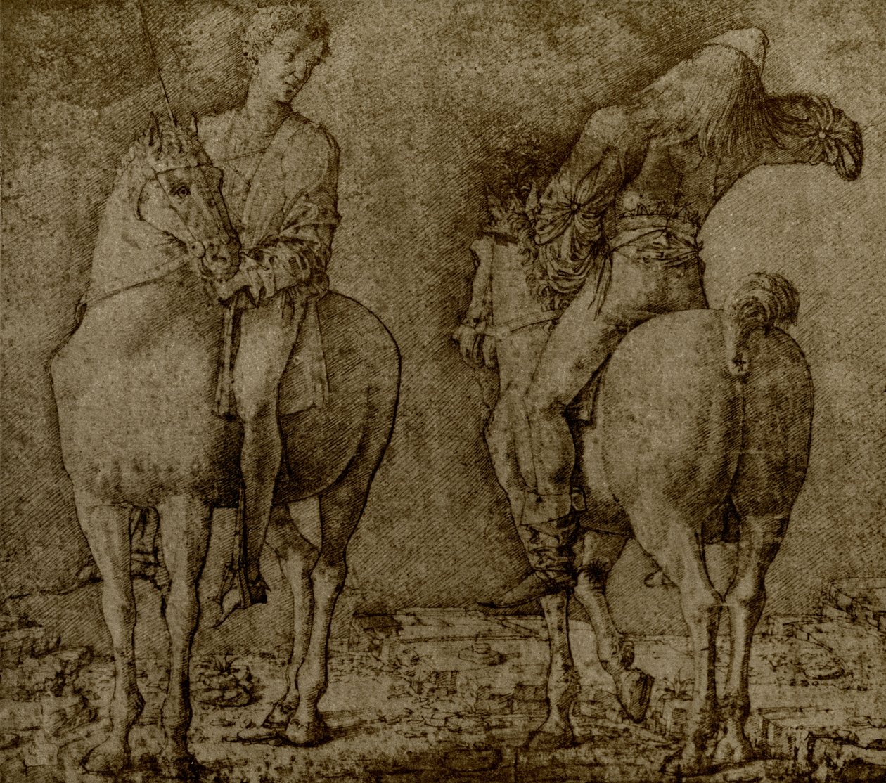 Dois cavaleiros de Ercole de Roberti