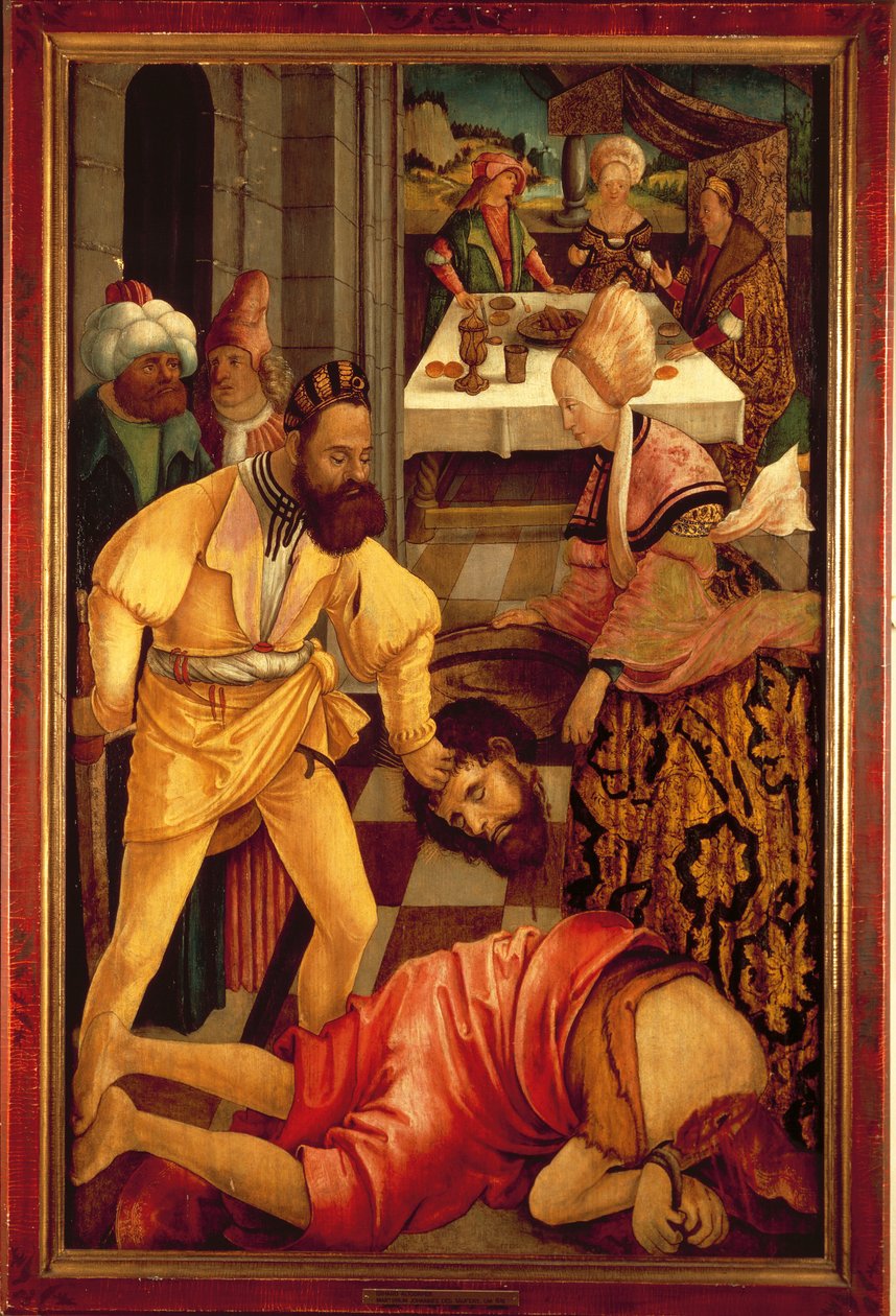 A decapitação de São João Baptista (óleo sobre painel) de Erhard Altdorfer