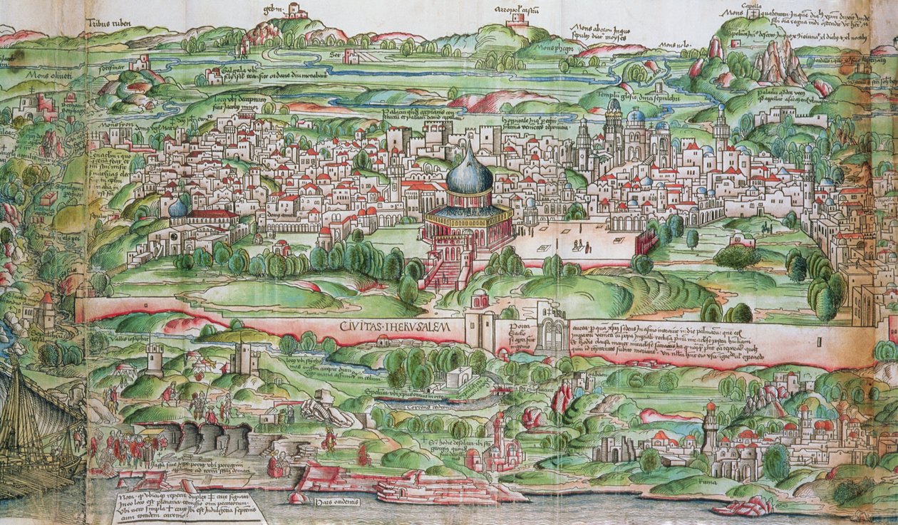 Mapa da Cidade de Jerusalém, de 