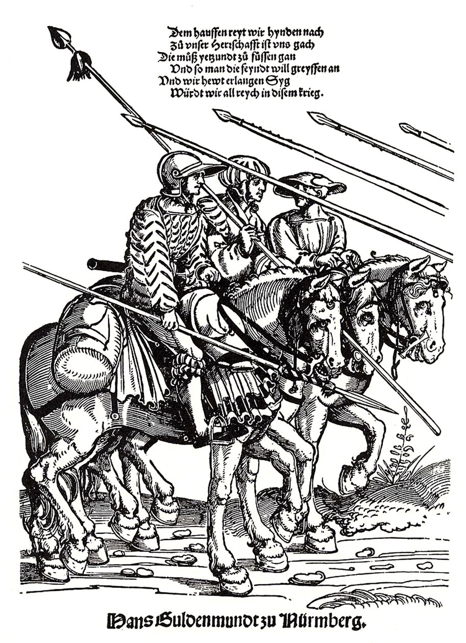 Campanha militar dos Landsknechts de Erhard Schon