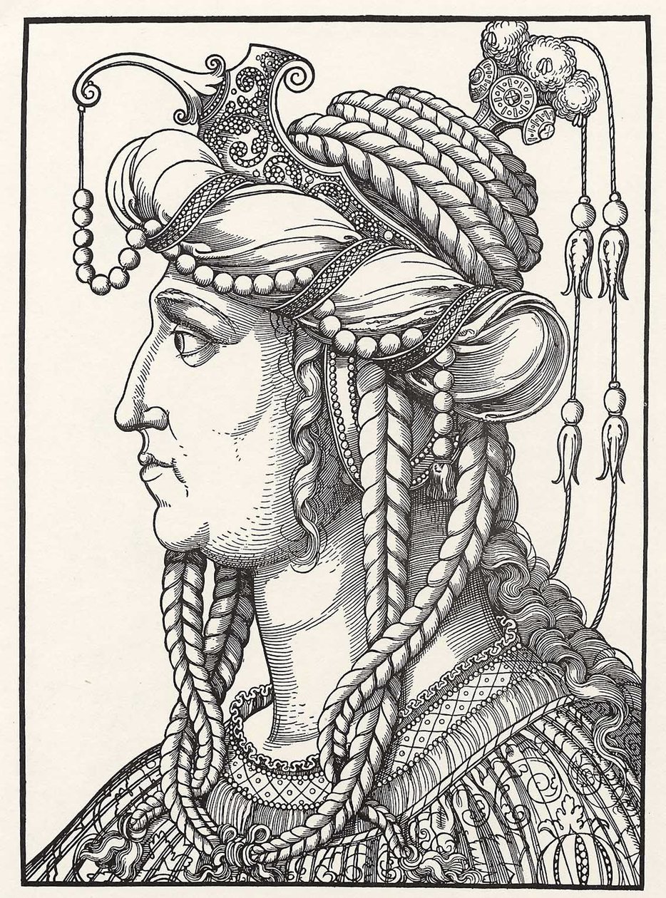Retrato de esposa de Suleiman, o Magnífico de Erhard Schon