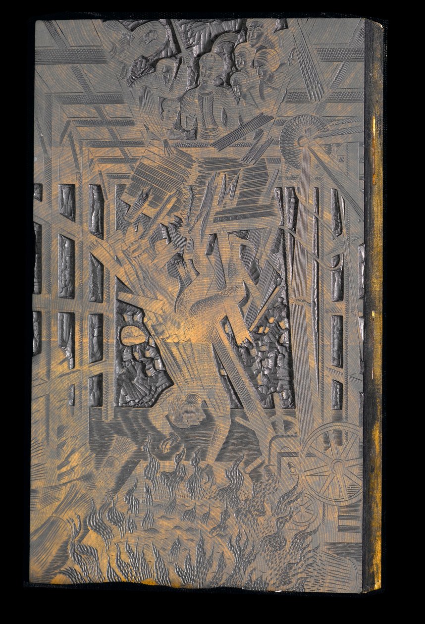 A famosa tragédia do rico judeu de Malta, 1933 (madeira) de Eric Ravilious