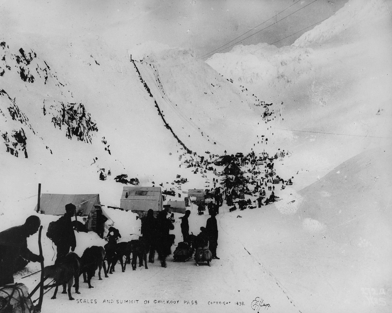 Balança e cume do Passo de Chilkoot, de 