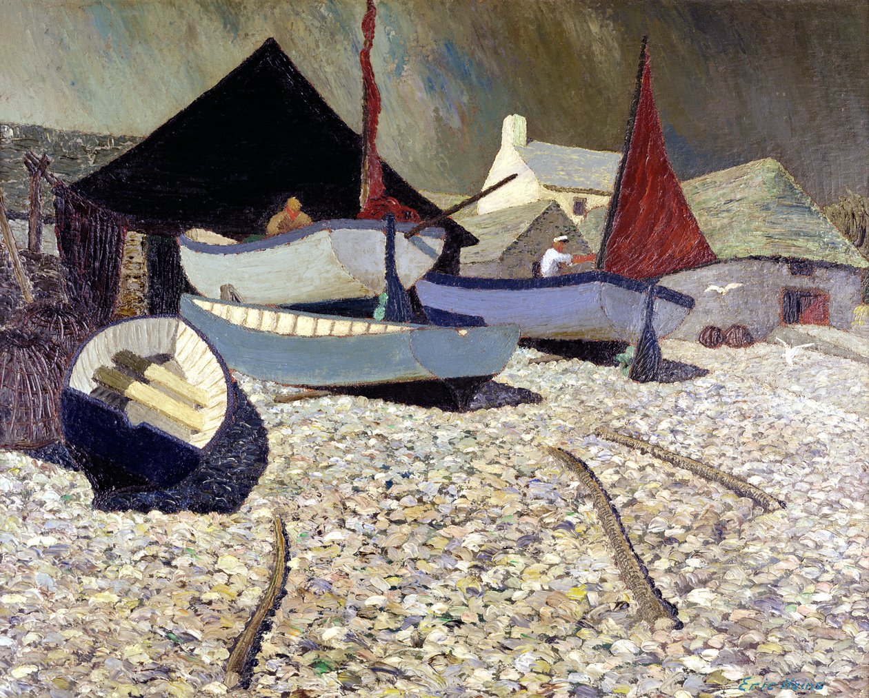 Cadgwith, o lagarto de Eric Contemporary Artist Hains
