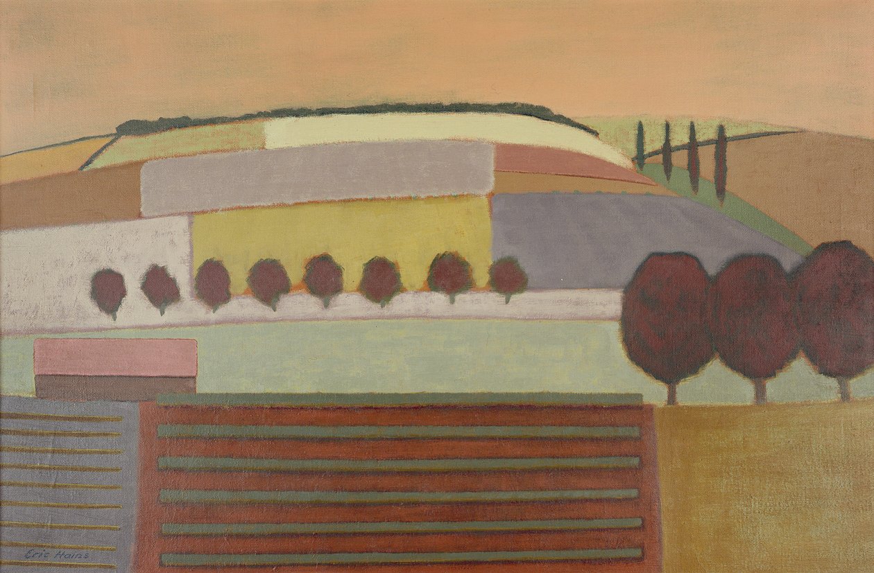 Paisagem Roussillon de Eric Contemporary Artist Hains