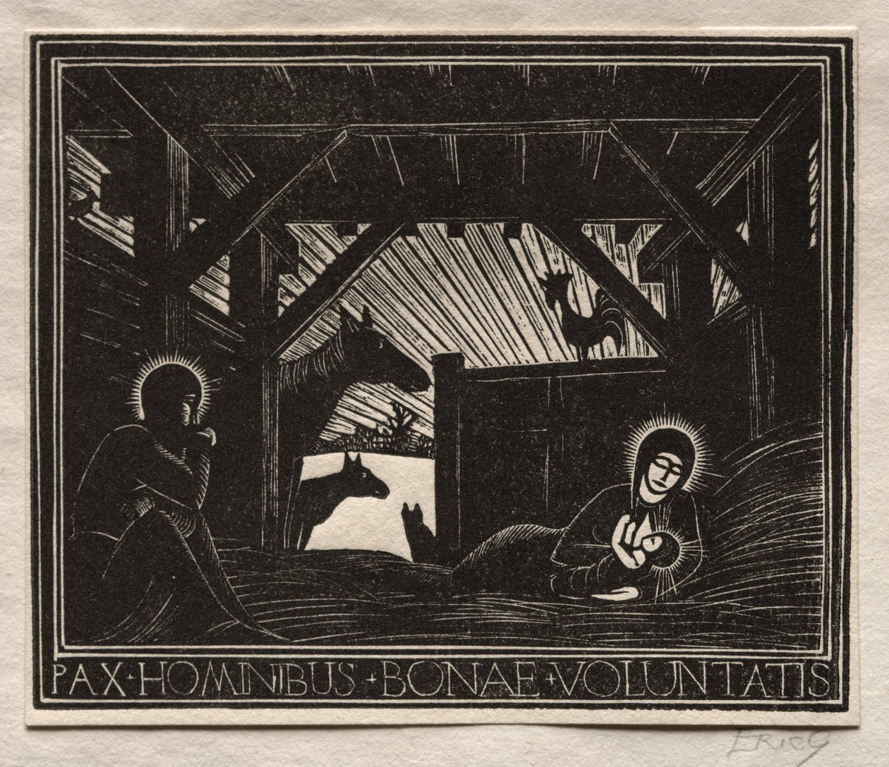 Presentes de Natal: Amanhecer de Eric Gill