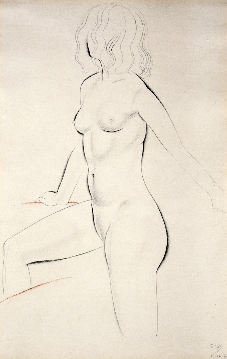 Nua Feminina em pé de Eric Gill