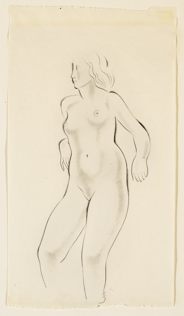 Estudo de um nu feminino de Eric Gill