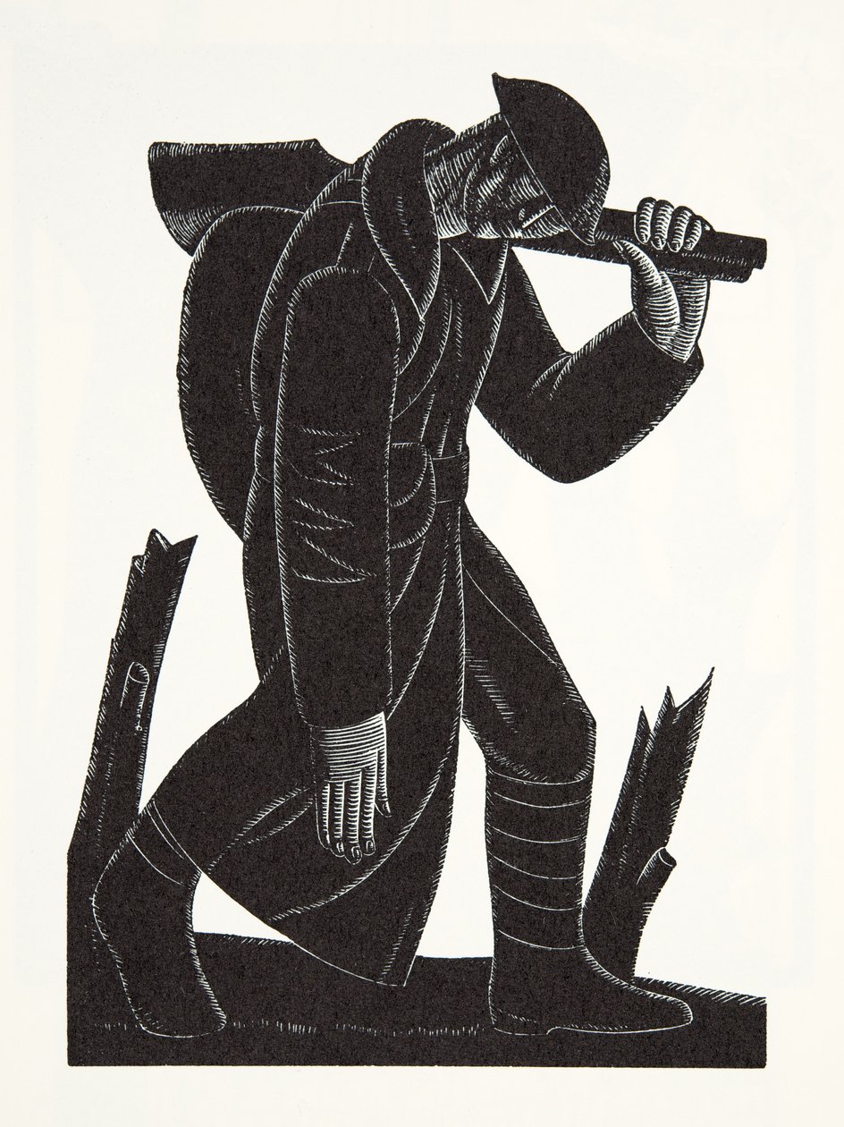 Westward Hoe!, depois de um desenho de David James de Eric Gill
