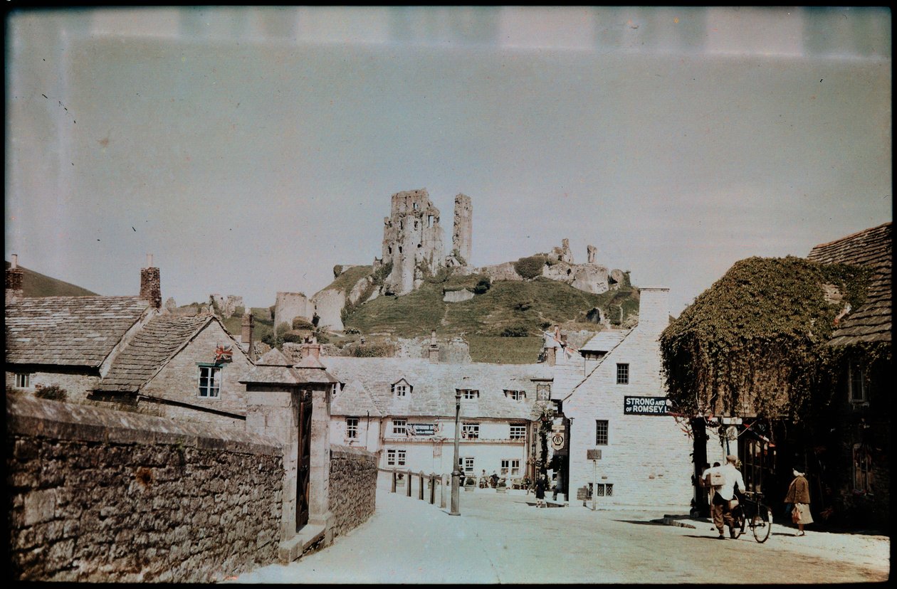 Castelo de Corfe, Castelo de Corfe, Purbeck, Dorset, Reino Unido de Eric Maybank