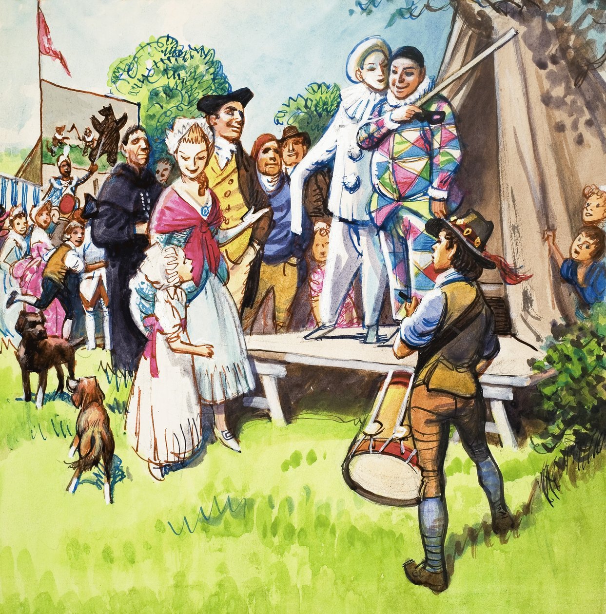 Palhaços na feira de Eric Parker