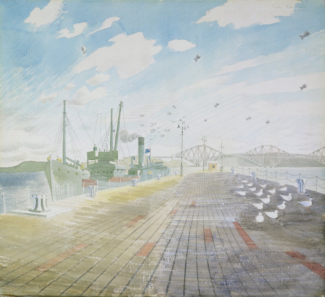 Canal Fisher (Firth of Forth) de Eric Ravilious