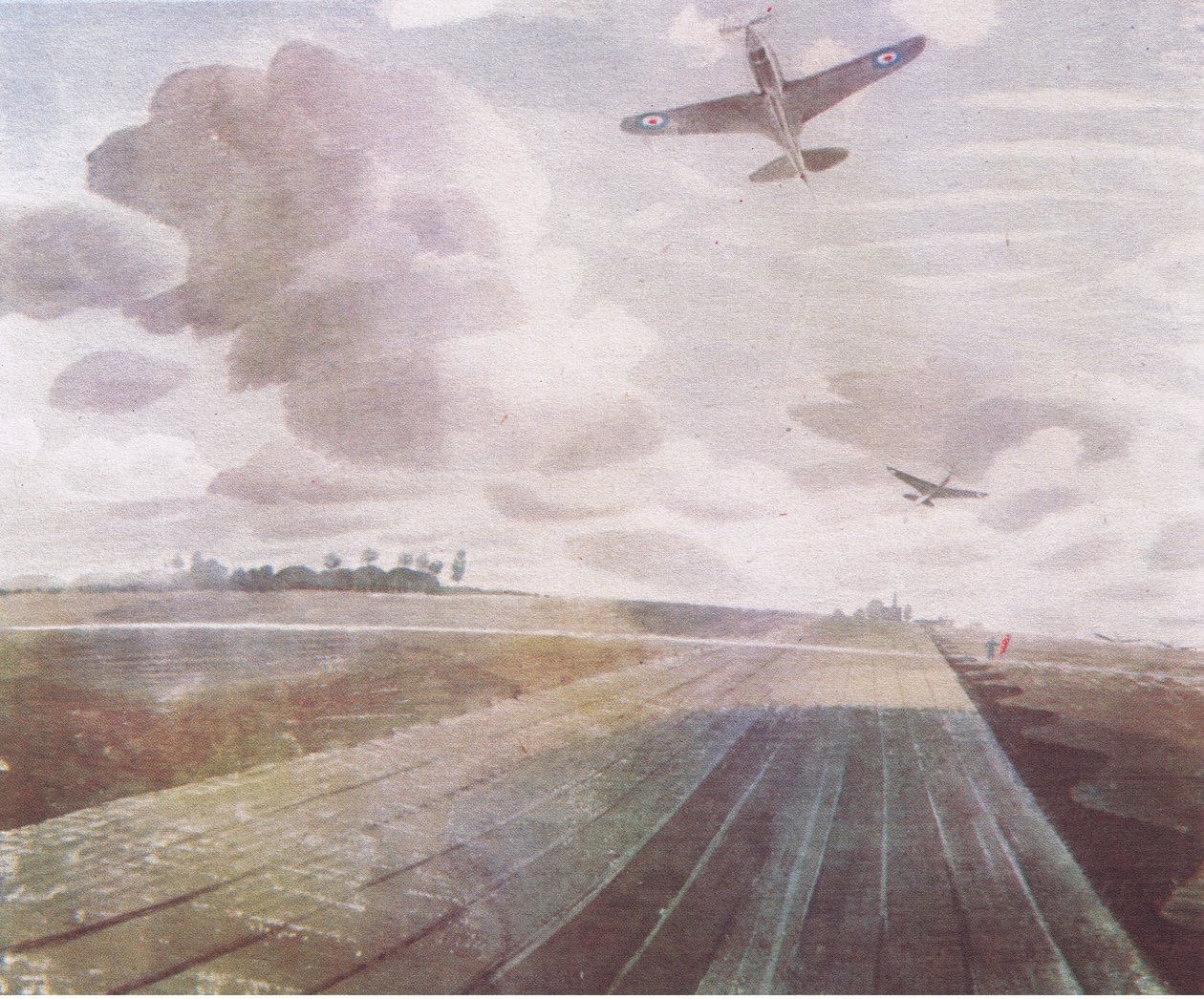 Perspectiva de pista, 1941, da British Adventure, publicada por Collins, 1947 de Eric Ravilious