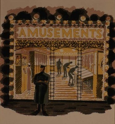 The Amusement Arcade, impresso pela Curwen Press, da 