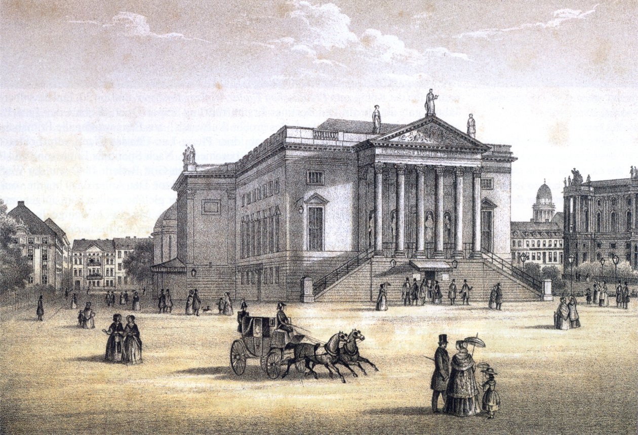 Berlim, Royal Opera House, c. 1840 de Erich Henning