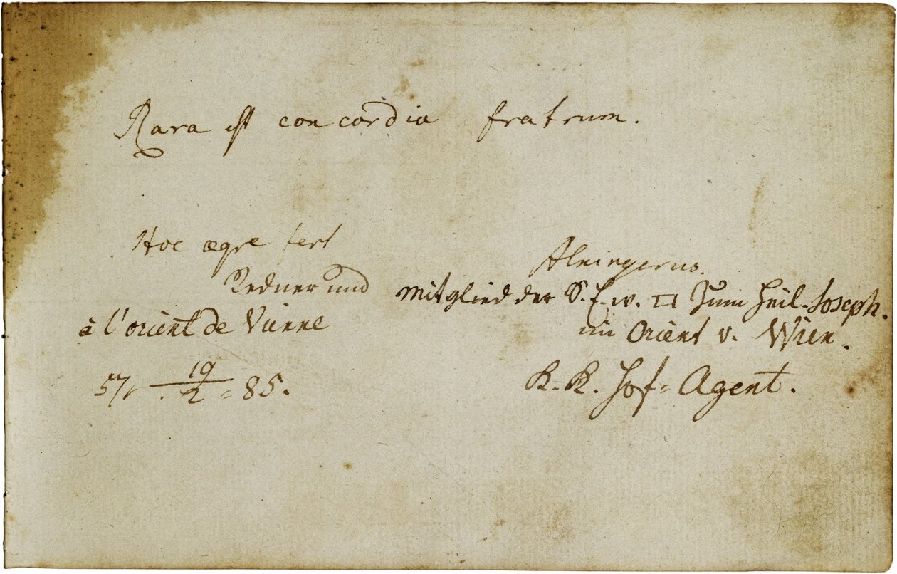 Álbum para um maçon (Johann Georg Kronauer) de Erich Lessing