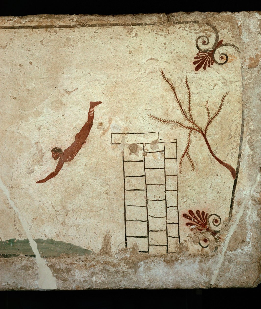 Mergulhador a saltar de uma torre para o mar, uma alegoria de Erich Lessing