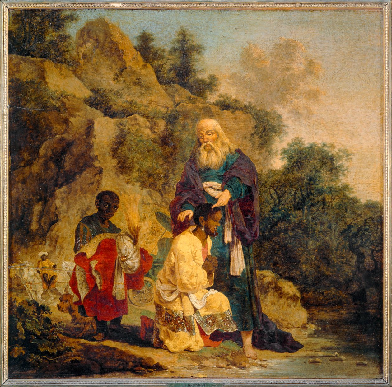 O batismo do eunuco etíope pelo apóstolo e diácono São Filipe ... de Erich Lessing