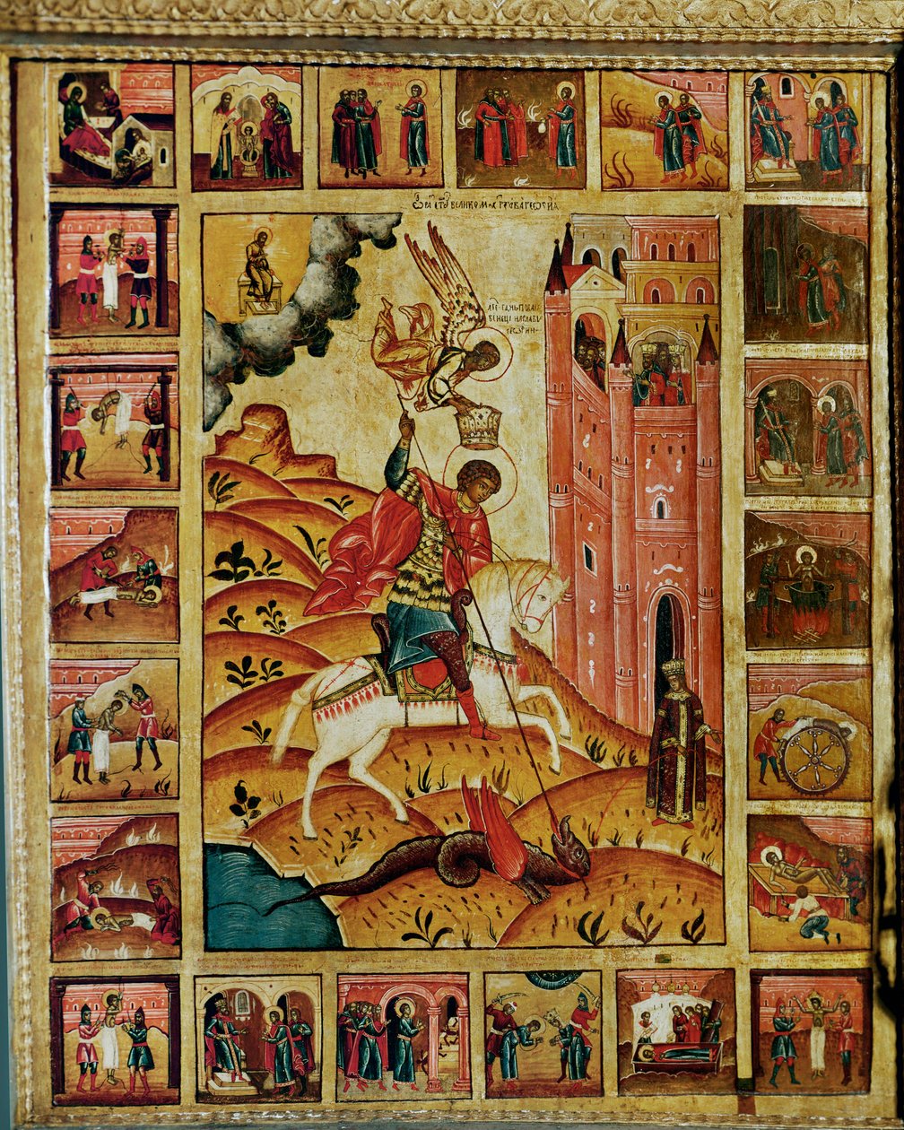 São Jorge e o dragão (pintura) de Erich Lessing