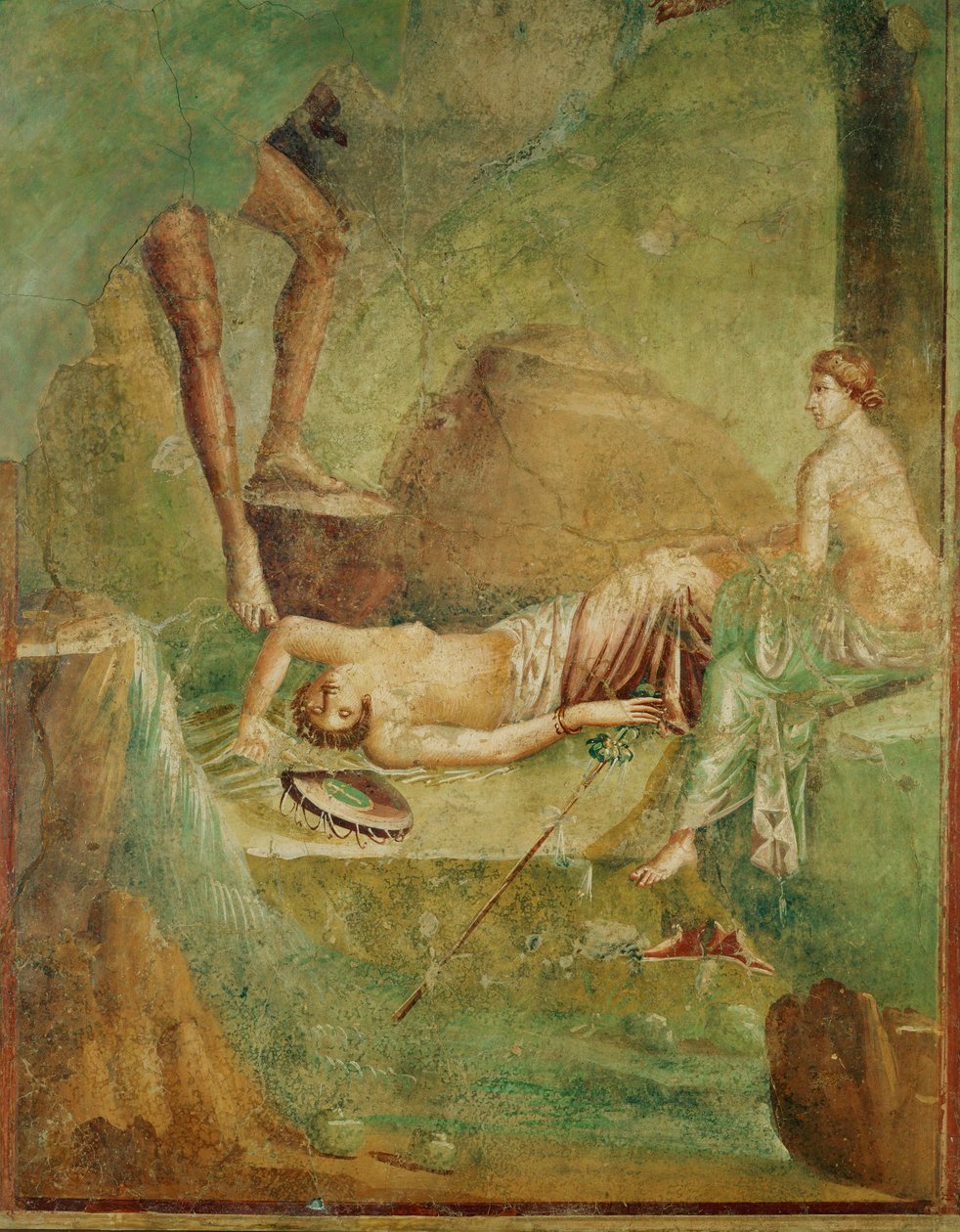 A Ménada adormecida (fresco) de Erich Lessing