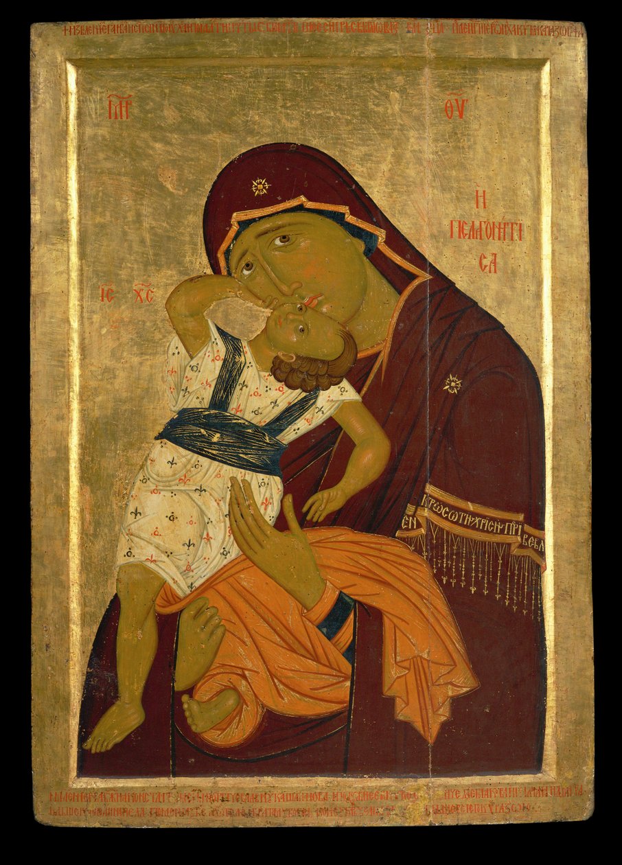 A Virgem de Pelagonitissa, anteriormente no mosteiro de Zrze de Erich Lessing