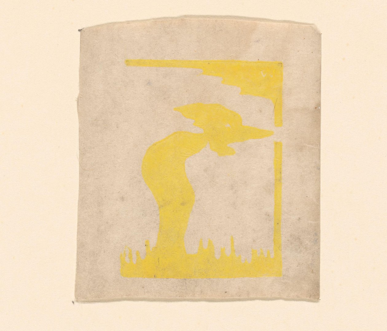 Composição abstrata de Erich Wichmann (signed by artist)