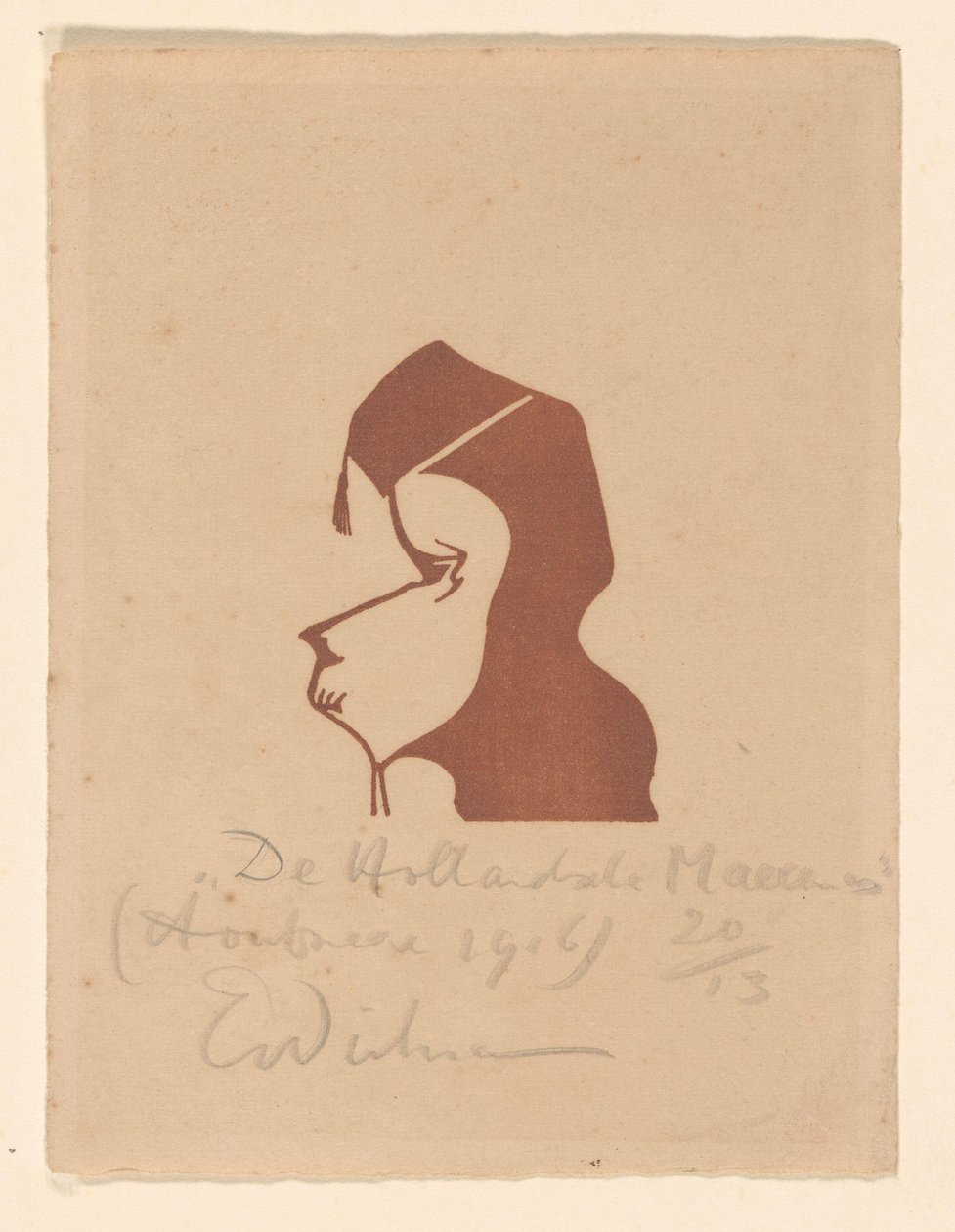 De Hollandsche Mecenas (título original no objeto) de Erich Wichmann (signed by artist)