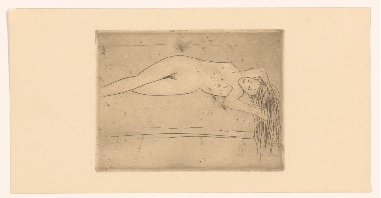 Mulher nua reclinada de Erich Wichmann