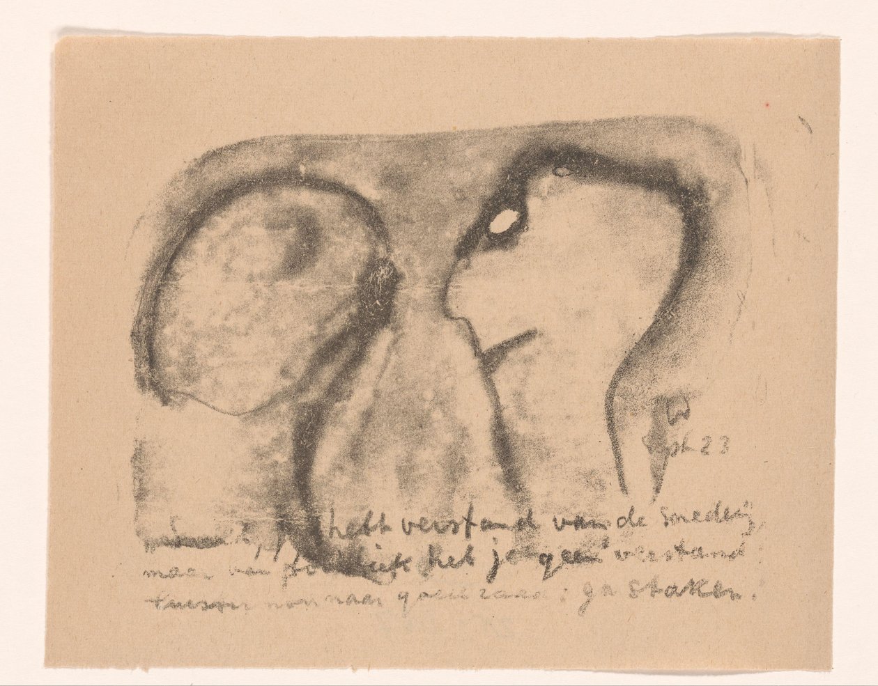 Duas figuras abstraídas
Idealistas II e outros Kanttekeningen (título original da série) de Erich Wichmann