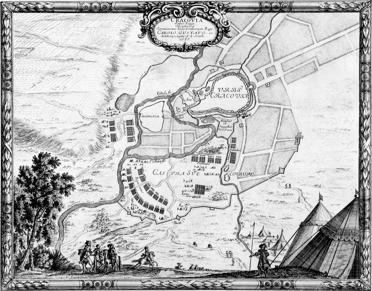 Cerco a Cracóvia (1655) de Erik Dahlbergh
