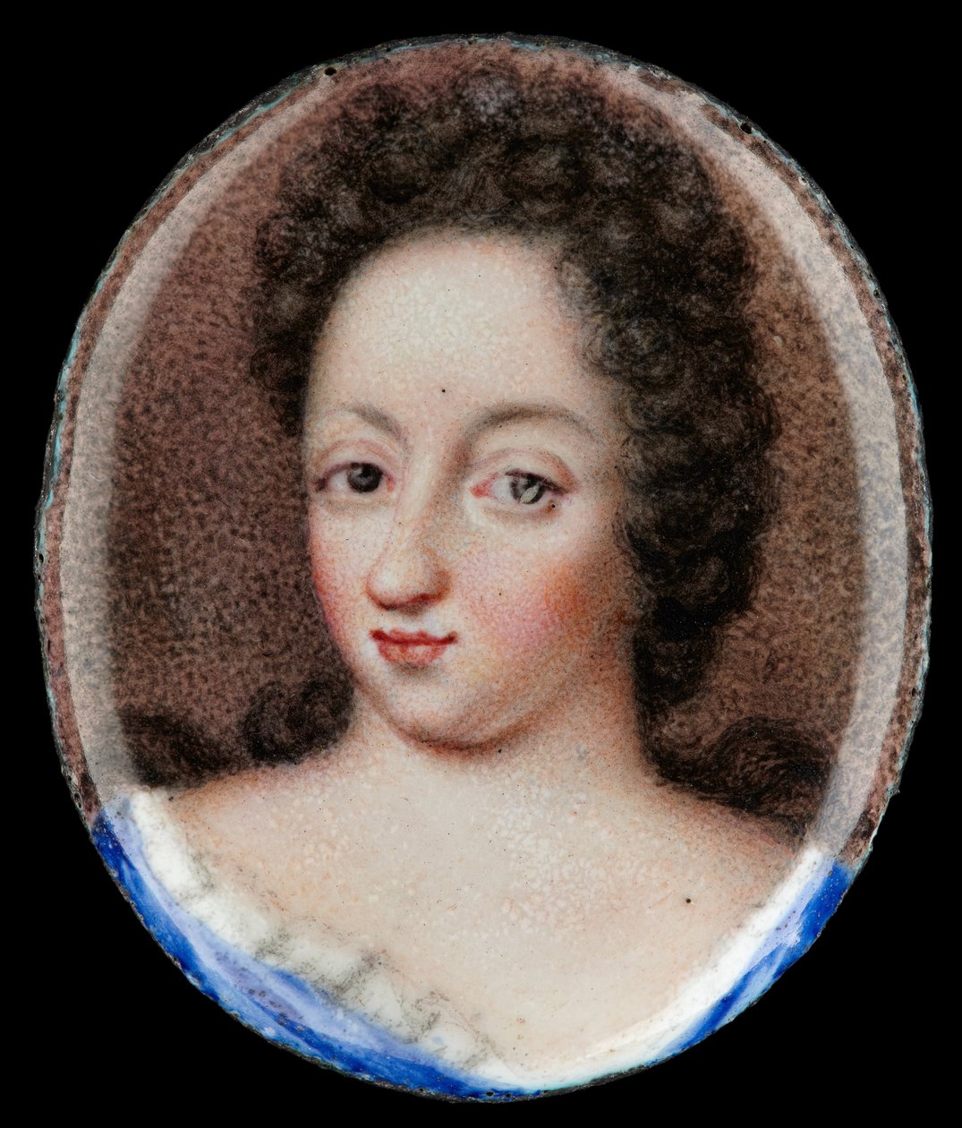 Retrato em miniatura da Rainha Ulrika Eleonora, a Rainha da Suécia, 1680-1693 de Erik Utterhielm
