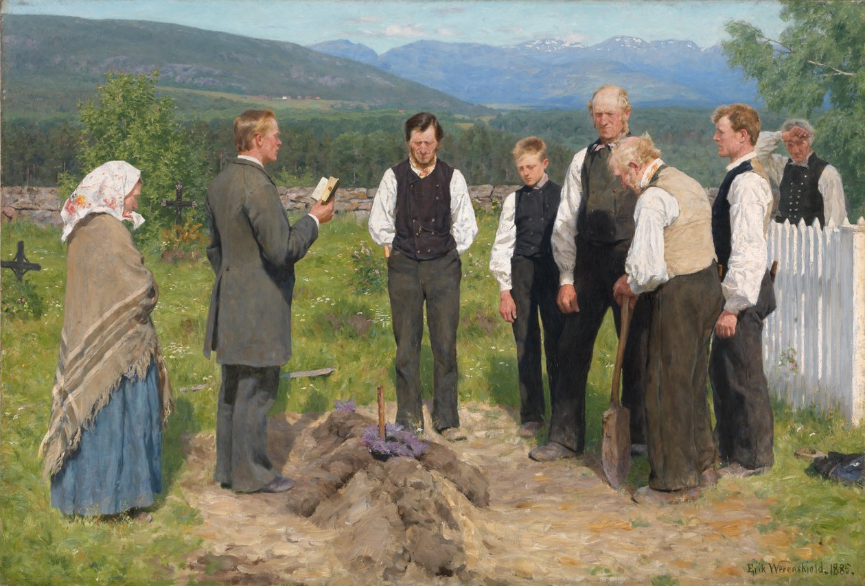 Enterro Camponês de Erik Theodor Werenskiold