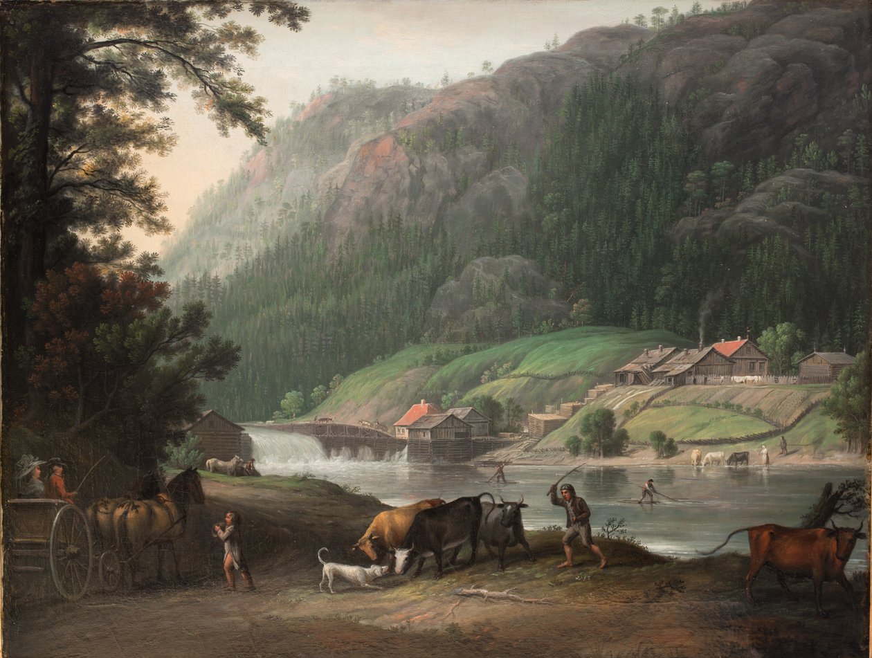 Tistedalen por Frederikshald na Noruega de Erik Pauelsen