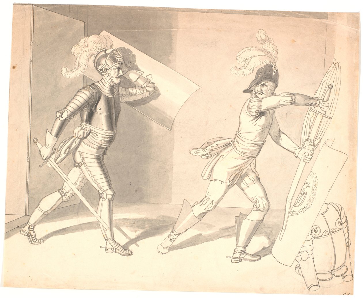 Dois guerreiros de luta de Erik Pauelsen