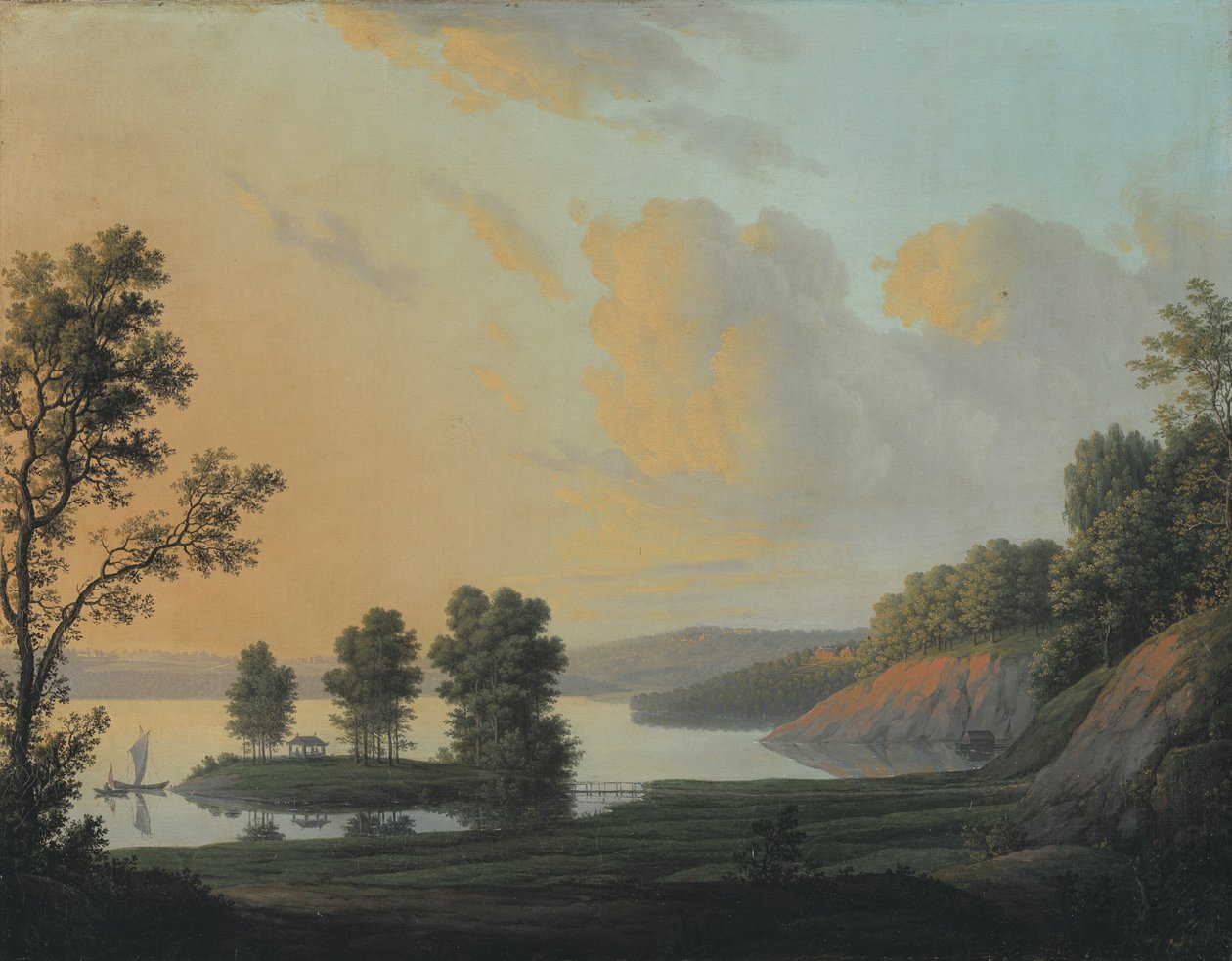 Vista do Queenguard Manor em Lake Fure, norte da Zelândia. de Erik Pauelsen