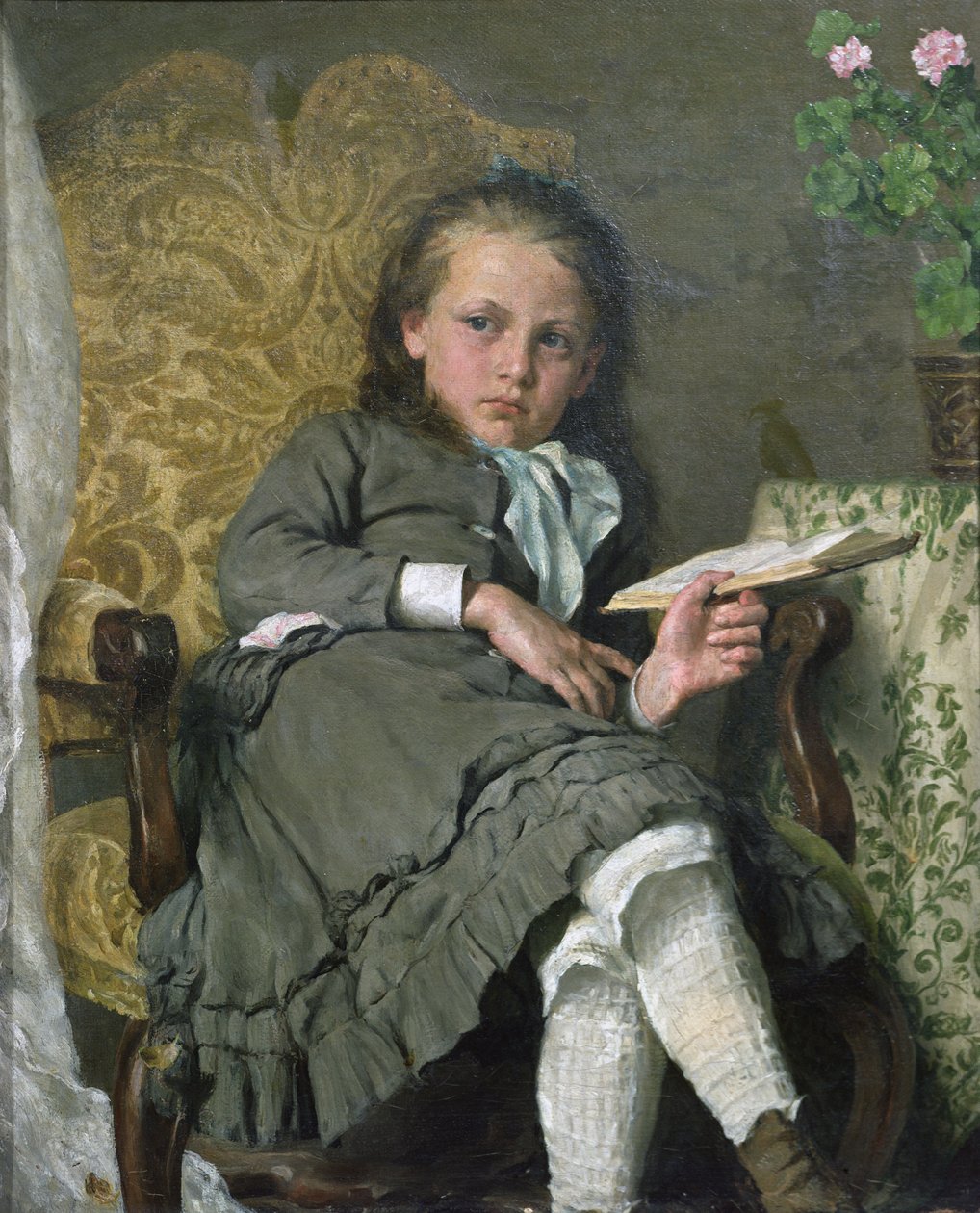 Rapariga na Cadeira de Erik Theodor Werenskiold