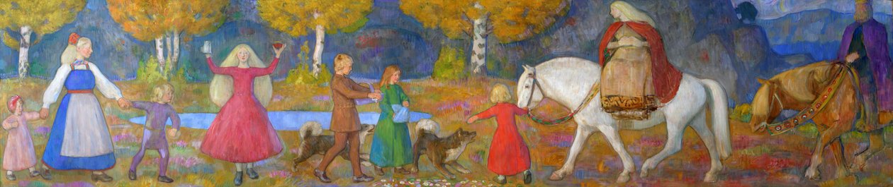 Little Kjersti e Elvenking de Erik Theodor Werenskiold