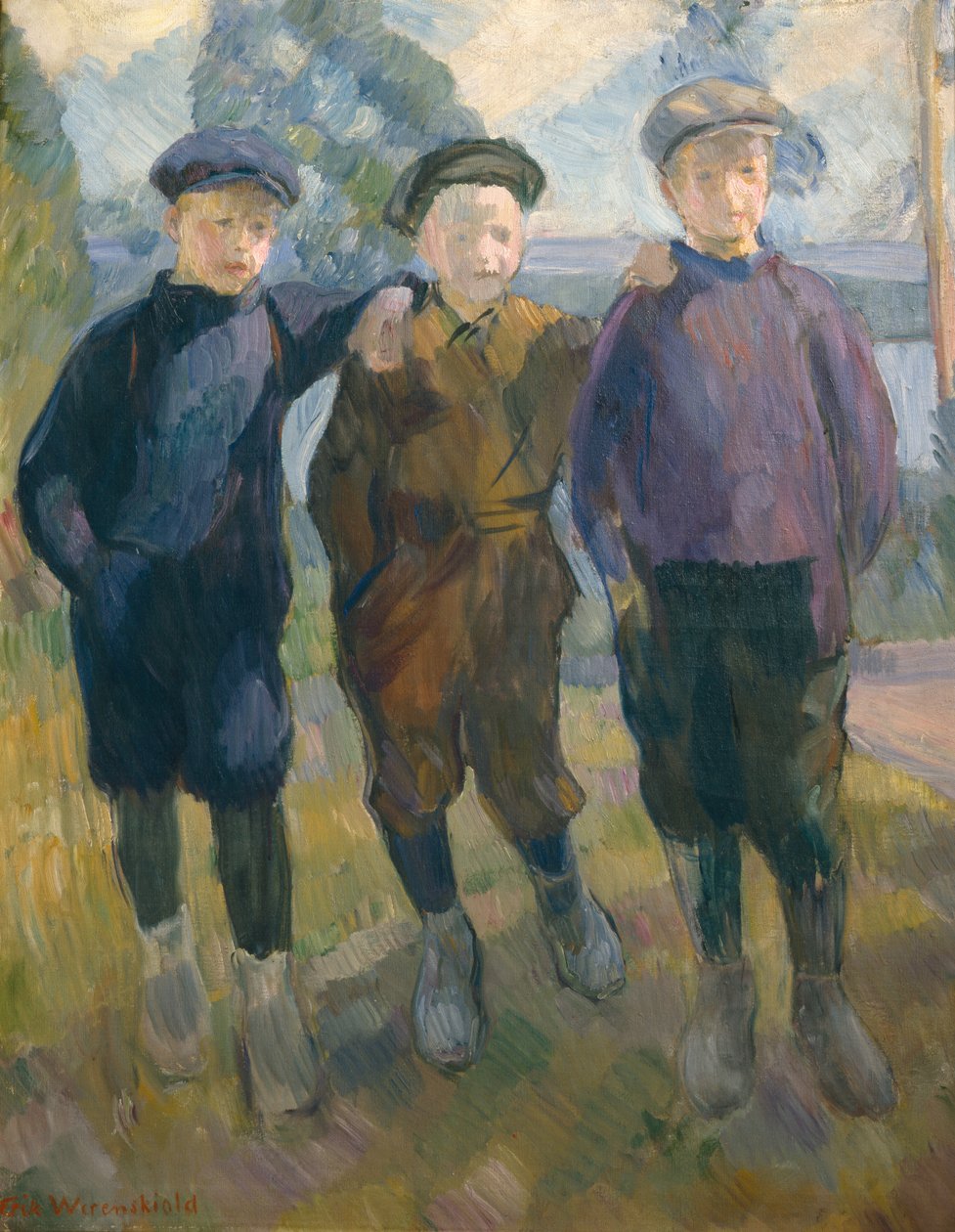 Hooligans de Lysaker, c.1910 (pintura) de Erik Theodor Werenskiold