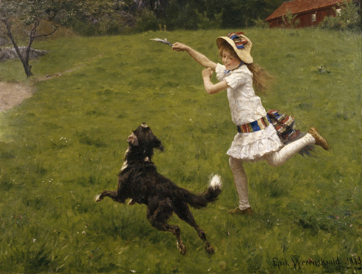 Companheiros de brincadeira de Erik Theodor Werenskiold