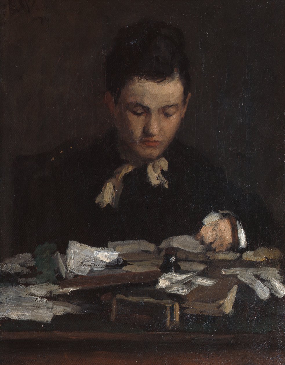 Leitura de jovem rapariga de Erik Theodor Werenskiold