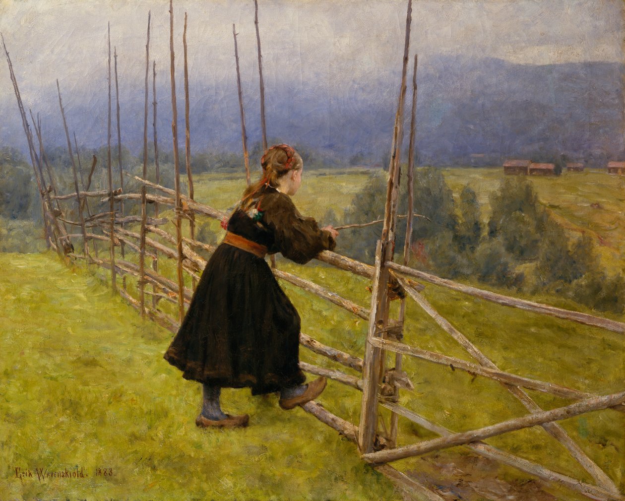 Rapariga Telemark de Erik Theodor Werenskiold
