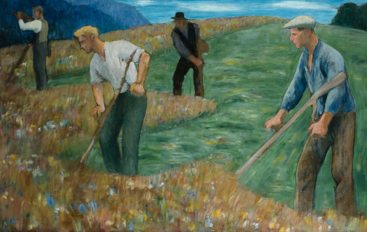 Os cortadores de relva de Erik Theodor Werenskiold