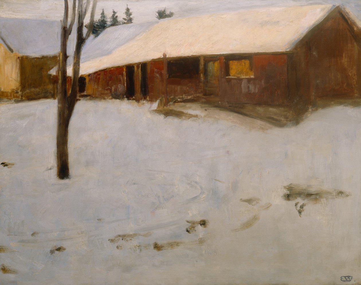 Inverno de Erik Theodor Werenskiold